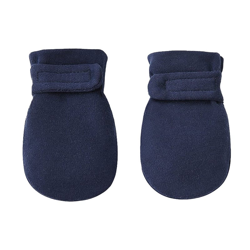Reyow Newborn Baby No Scratch Mittens Stay On, 100% Cotton Breathable, Adjustable Infant Gloves for Baby Boys Girls Mittens - Image 1